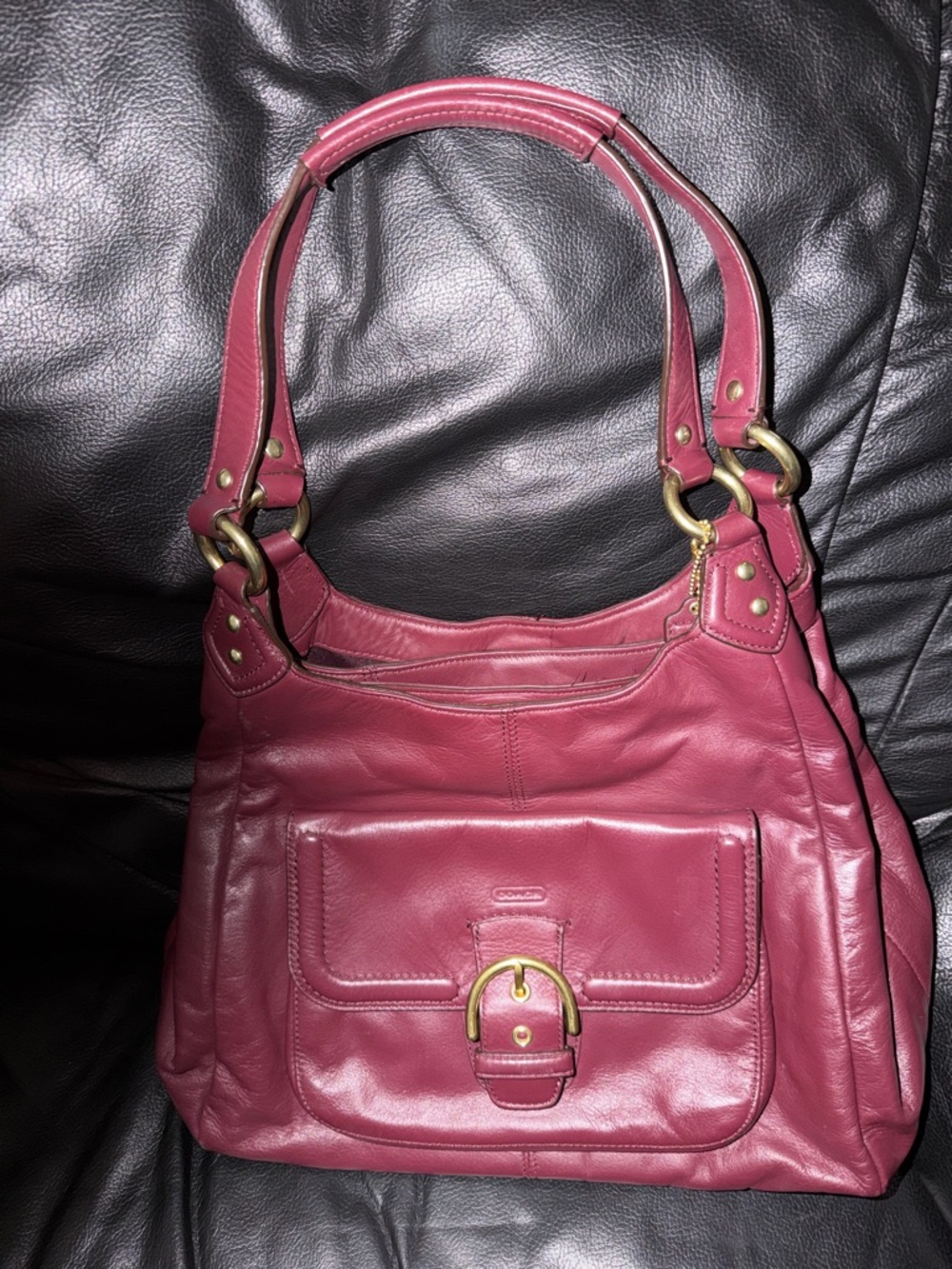 Coach burgundy leather - Picture 10 of 11